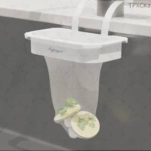 Support filtre ordures évier panier drainage anticolmatage maille fine plastique blanc inox silicone amovible suspendu compact facile nettoyer grande capacité