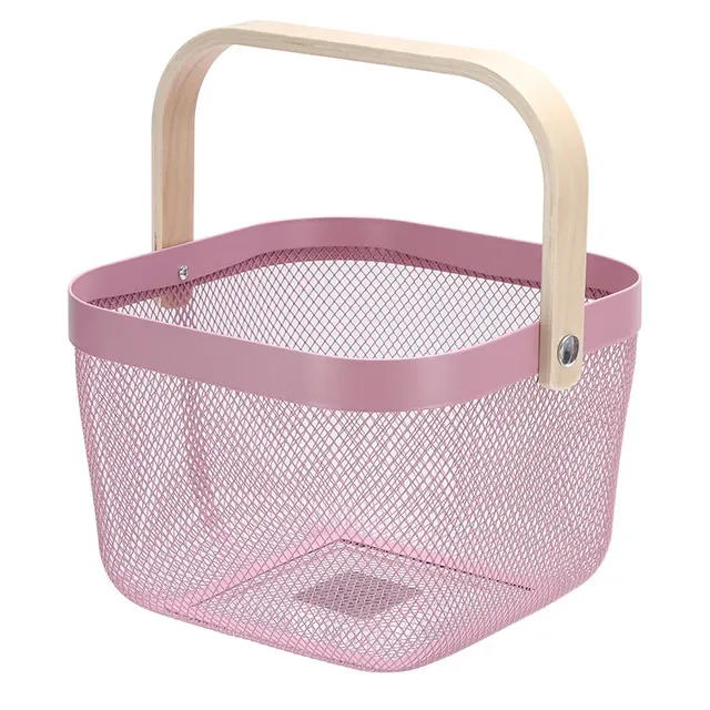 Panier maillé métallique rectangulaire aéré bord rigide… – vue 4
