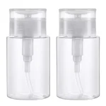 Bouteille à pompe à pression vide rechargeable de 100ml, distributeur transparent, récipient liquide, dissolvant, nettoyant, vernis, maquillage, outils de manucure, accessoire