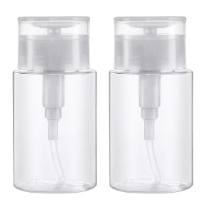 Bouteille à pompe à pression vide rechargeable de 100ml, distributeur transparent, récipient liquide, dissolvant, nettoyant, vernis, maquillage, outils de manucure, accessoire