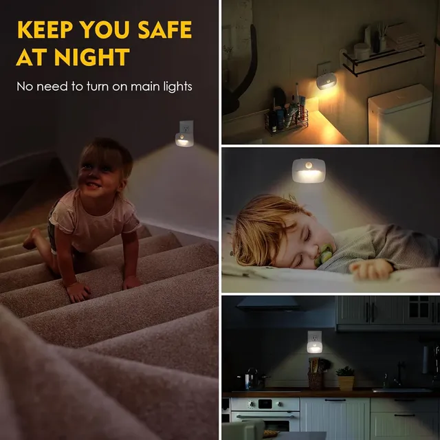 LED veilleuse ue Plug In capteur de mouvement… – vue 6