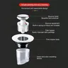 Filtre de vidange Pop-up universel pour lavabo – vue 4