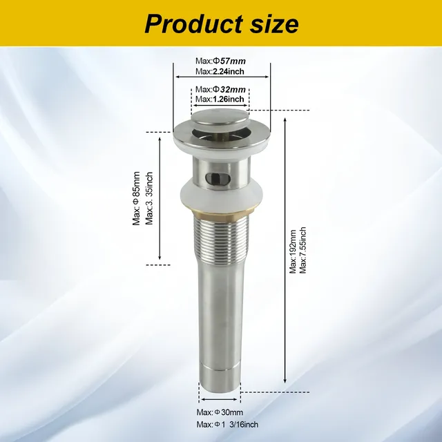 Évier de lavabo de salle de bains en acier inoxydable – vue 7