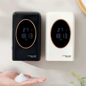 Distributeur automatique de savon en mousse sans contact, 480ml, détection intelligente, recharge USB, mural, pour salle de bain et cuisine