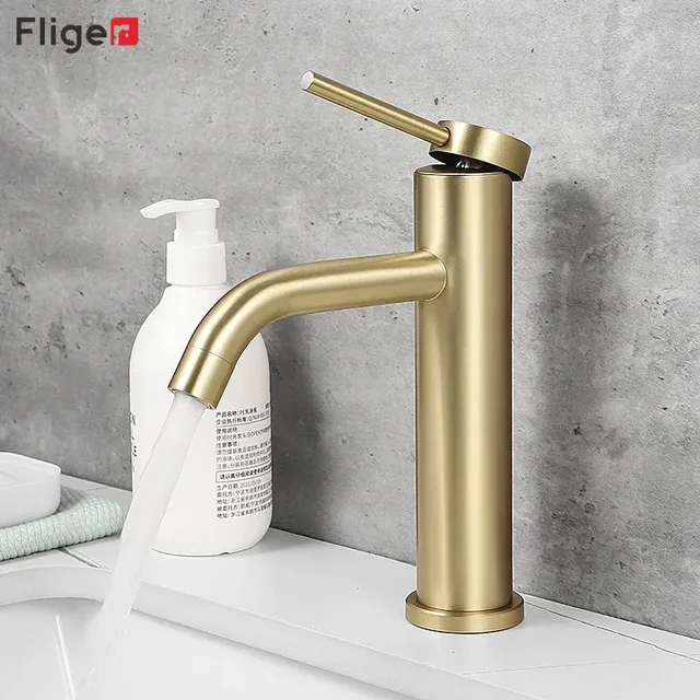 Fliger or noir robinet de salle de bains grand bassin… – vue 4