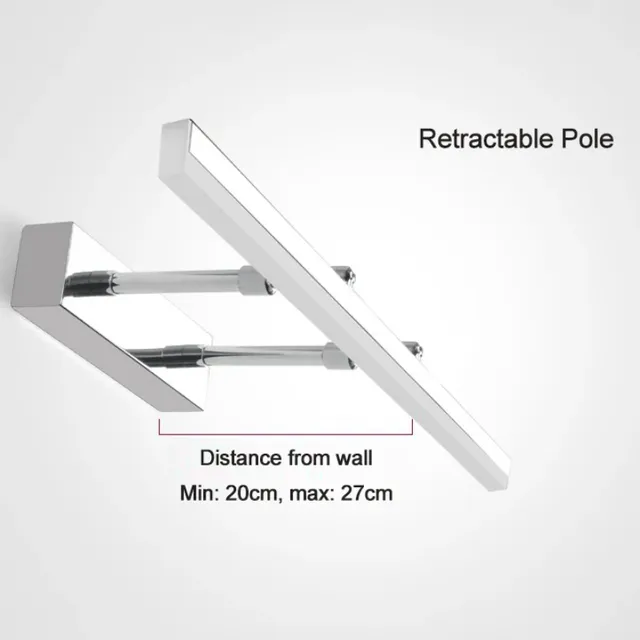 Lampe Rétractable Noire Chromée AC 220V – vue 6