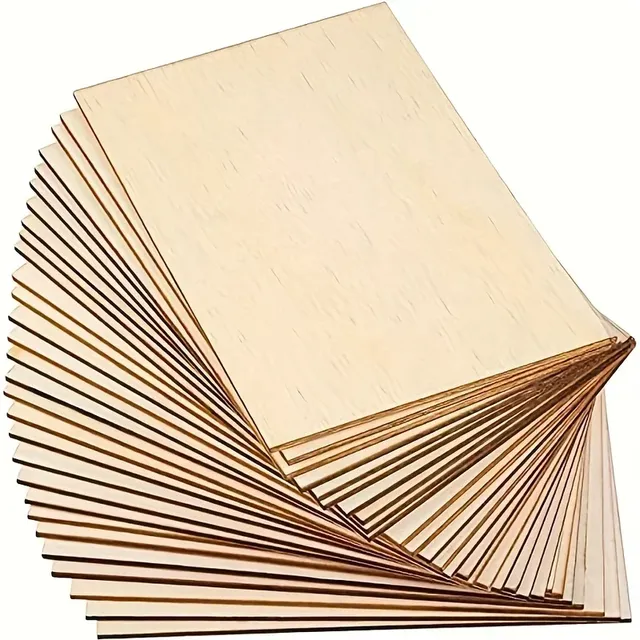 Panneaux en bois rectangulaires inachevés pour la coupe…