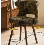 Chaise d&rsquo;écriture pivotante avec dossier, pour la maison, salon, salle à manger, bureau d&rsquo;ordinateur, siège confortable pour chambre à coucher, vanité de maquillage