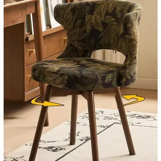 Chaise d'écriture pivotante avec dossier