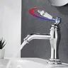 Robinet de lavabo à trou unique en laiton chromé rétro – vue 4