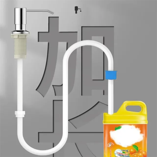 Distributeur savon évier encastrable pompe inox brossé… – vue 4