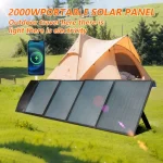 2000w 1500w 1000w 500w panneau solaire pliable Flexible haute efficacité voyage, téléphone et bateau Portable 12V Kit de panneau solaire