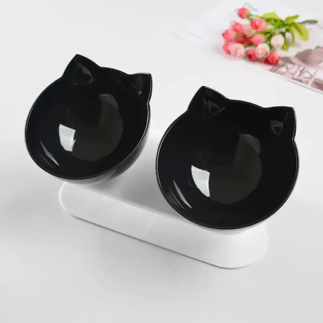 Double bol pour chat – vue 3
