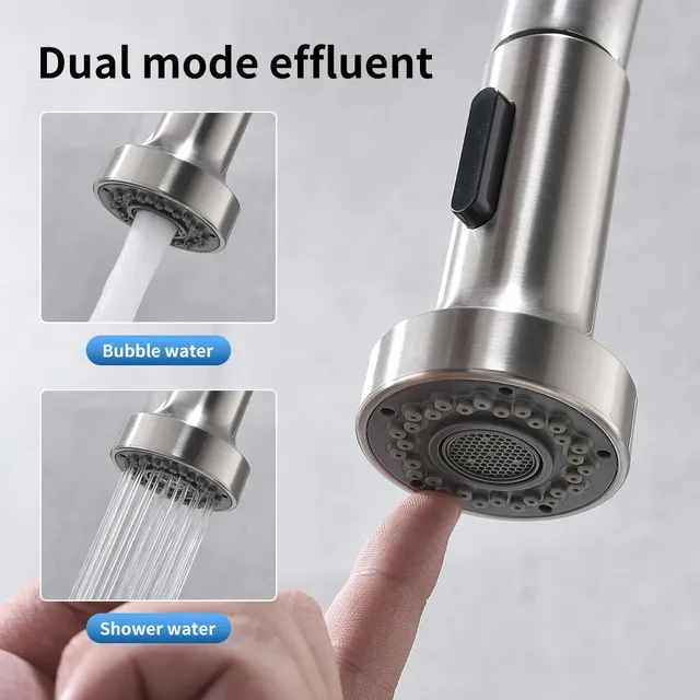 Robinet de cuisine Surface en acier inoxydable – vue 2