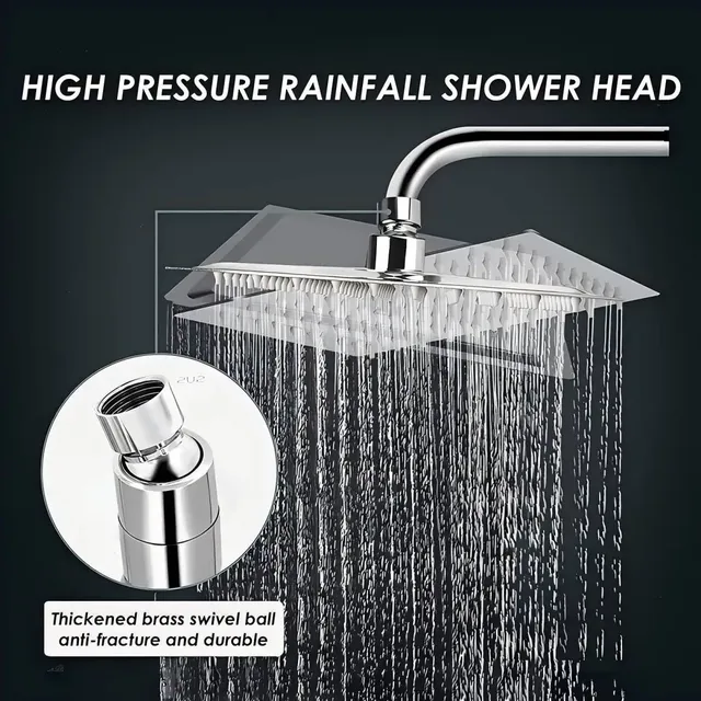 Pommeau de douche de pluie 8 pouces grand pommeau de… – vue 4