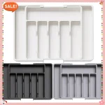organisateur tiroir réglable extensible plastique robuste compartiments séparateurs modulables rangement ustensiles couverts couteaux fourchettes cuillères ajustable 13 24 pouces
