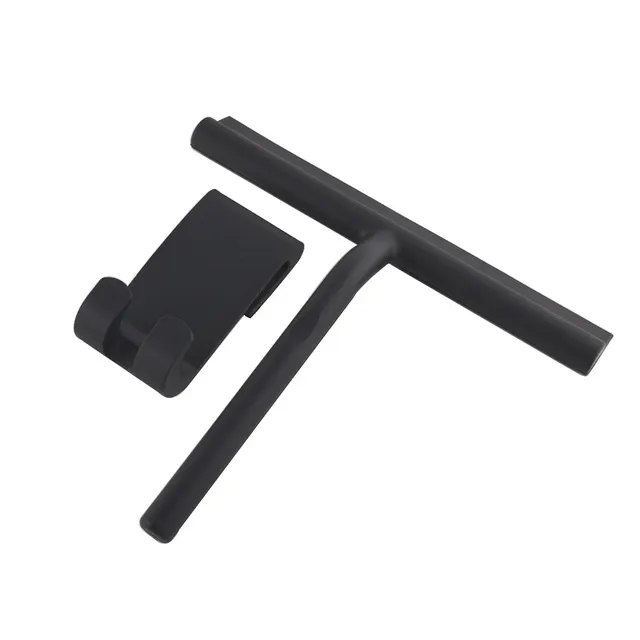 Raclette douche silicone souple compacte noir blanc gris… – vue 2