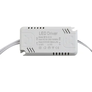 pilote LED courant constant 240300mA puissance 8 24W 24 40W CA165265V CC2485V compact rectangulaire plastique blanc ventilation fixation encastrable CE pilote LED courant constant 240300mA puissance 8 24W 24 40W CA165265V CC2485V compact rectangulaire plastique blanc ventilation fixation encastrable CE