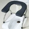 Tabouret de toilette pliable en acier inoxydable pour… – vue 2