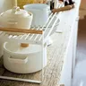 Étagères de cuisine avec poignée en bois – vue 3