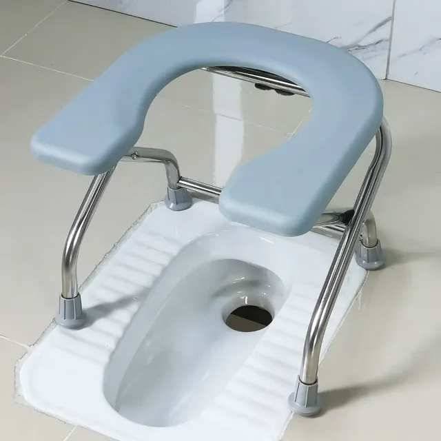 Tabouret de toilette pliable en acier inoxydable pour… – vue 3