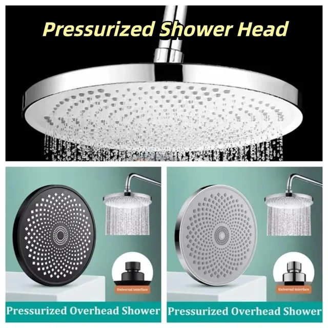 Grande pomme de douche pressurisée de 9 pouces 360 °…