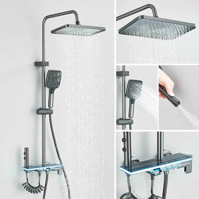 Robinet de douche de salle de bains LED intelligent de… – vue 2