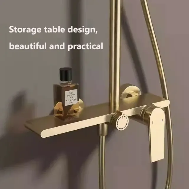 Ensemble de douche doré – vue 3