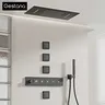 Ensemble de douche thermostatique en laiton noir pour… – vue 1