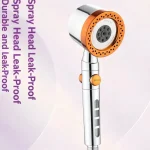 Pommeau de douche haute pression amélioré, 5 Modes, avec bouton d&rsquo;arrêt, douches filtrantes, Massage Spa, pomme de douche à main, accessoires de salle de bains