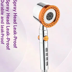 Pommeau de douche haute pression amélioré, 5 Modes, avec bouton d’arrêt, douches filtrantes, Massage Spa, pomme de douche à main, accessoires de salle de bains Pommeau de douche haute pression amélioré, 5 Modes, avec bouton d’arrêt, douches filtrantes, Massage Spa, pomme de douche à main, accessoires de salle de bains