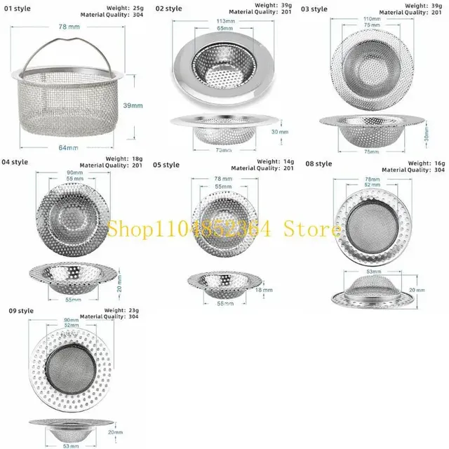 652f Cuisine Évier passoire en acier en acier inoxydable… – vue 6