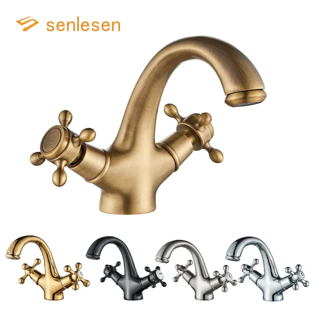 Senlesen Robinet Antique Robinet de lavabo de salle de… – vue 2