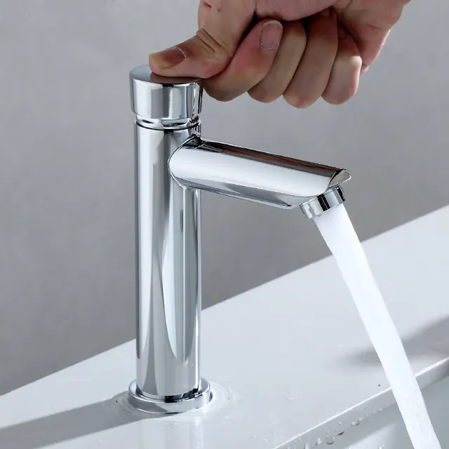 Robinet à fermeture automatique chromé – vue 2