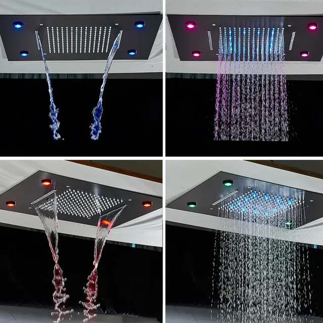 Ensemble de robinets de douche à affichage numérique LED… – vue 3