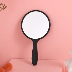 Miroir de maquillage Durable, petit miroir rond portatif Anti-chute avec poignée, miroir Portable pour la maison Miroir de maquillage Durable, petit miroir rond portatif Anti-chute avec poignée, miroir Portable pour la maison