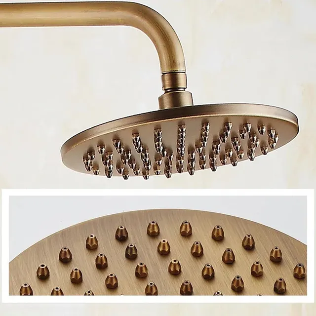 Pommeau de douche mural en laiton antique – vue 5