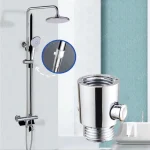 Pommeau de douche interrupteur de commande, Valve d&rsquo;arrêt, pomme de douche à main, tuyau de pulvérisation de Bidet, Valve d&rsquo;économie d&rsquo;eau, accessoires de salle de bains