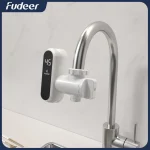 Fudeer robinet chauffe-eau électrique de cuisine robinet d&rsquo;eau chaude instantanée chauffage froid robinet chauffe-eau instantané sans réservoir