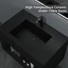 Lavabo européen en céramique intégré – vue 3
