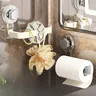 Porte papier toilette murale ventouse cristalline… – vue 5