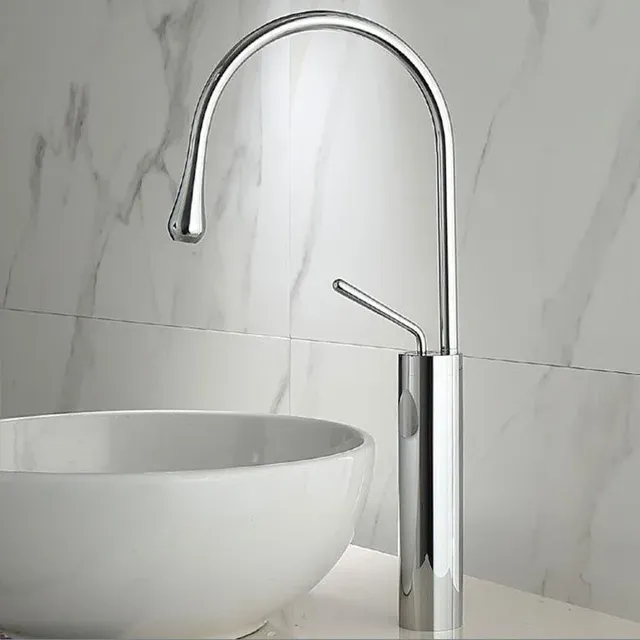 Robinet de lavabo en laiton noir/Chrome/or – vue 2