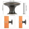 Lot douze boutons meubles ronds tête plate col évasé… – vue 3
