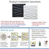 Panneaux muraux ondulés tridimensionnels 30x30cm – vue 6