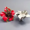 Poignée d'armoire Art fleur poignée alliage incrusté… – vue 1