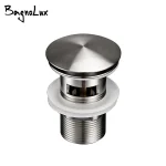 Bagnéritage-Lavabo en acier inoxydable brossé mat HOWashbasin, évier de proximité, bain de déchets, Pop Up HOHotel