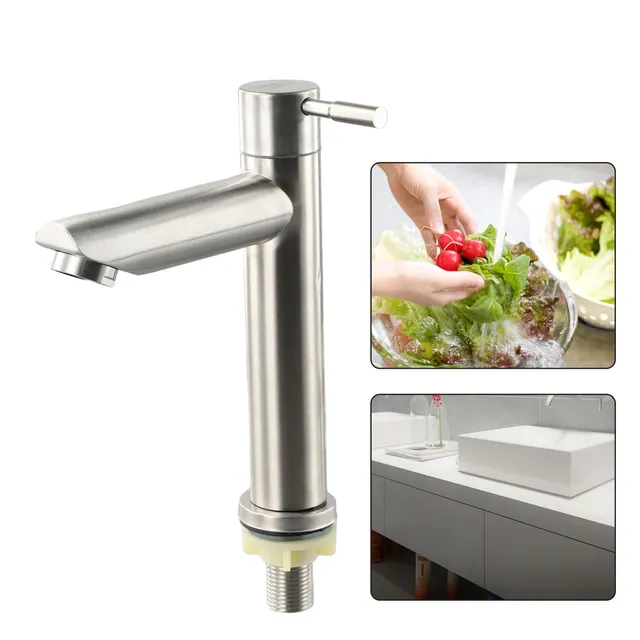Mitigeur lavabo haut monocommande acier inoxydable… – vue 7