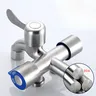 Robinet mural acier inoxydable 304 entrée triple sorties… – vue 5