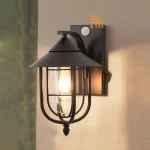 Capteur de mouvement applique extérieure LED étanche avec bouton à bascule applique murale Vintage porche Villa cour jardin décoration