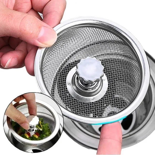 Crépine évier cuisine acier inoxydable maille fine… – vue 3